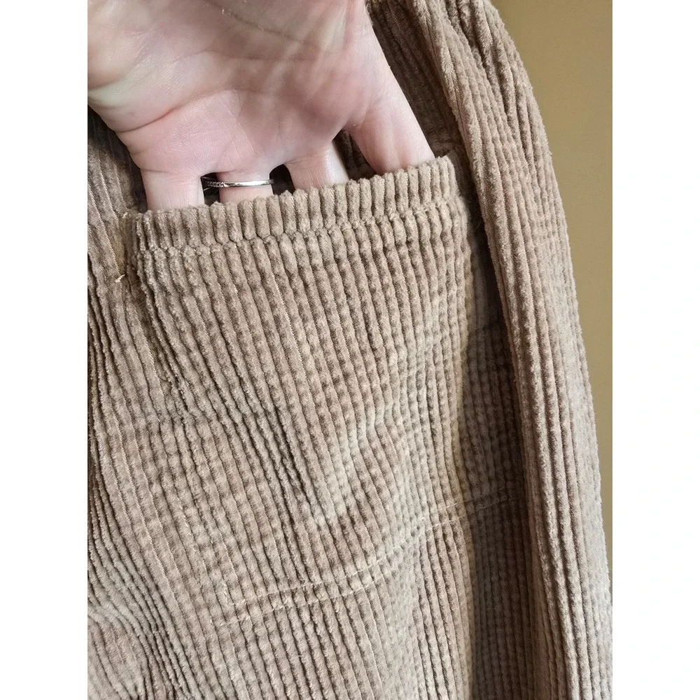 Aerie‎ corduroy drawstring pants in tan women's size small free shipping